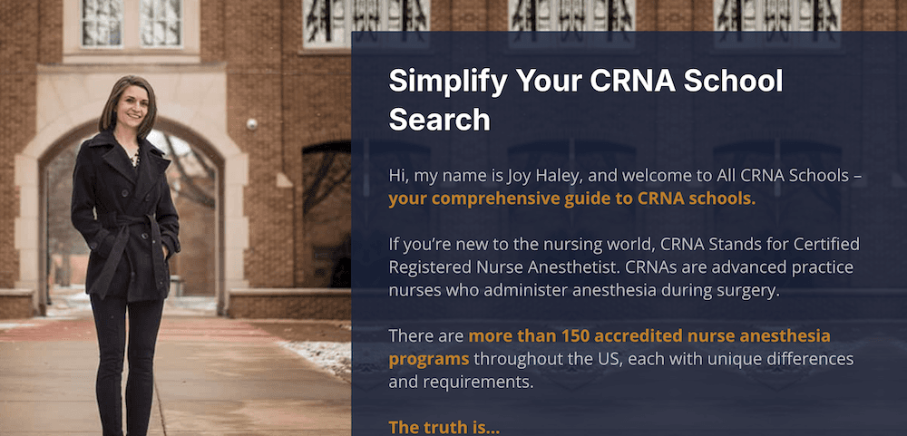 All CRNA Schools case study